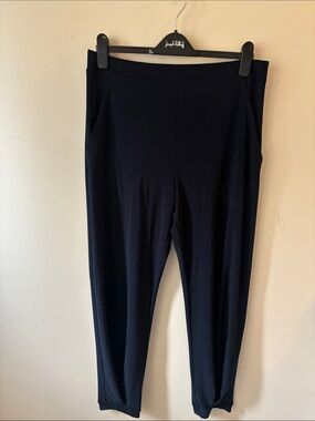 Sympli Straight Leg Ponte Pants in Navy
